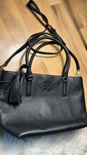 Load image into Gallery viewer, Tory Burch Black Small Thea Tote
