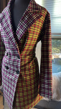Load image into Gallery viewer, (10) Mixed Plaid Blazer or Dress
