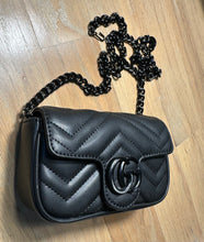 Load image into Gallery viewer, GG Inspired Black Fanny Pack (see description)
