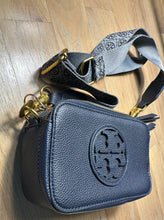 Load image into Gallery viewer, Navy Tory Burch Mini Miller Crossbody
