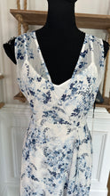 Load image into Gallery viewer, (8) CK Blue Floral Dress
