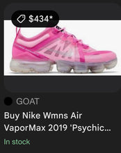 Load image into Gallery viewer, (8.5) Pink Nike VaporMax
