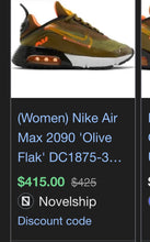 Load image into Gallery viewer, (10) Women Nike Air Max 2090
