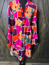 Load image into Gallery viewer, (XL) Vibrant LS Mid Dress
