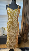 Load image into Gallery viewer, (L) Gold Cream Slip Dress
