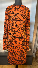 Load image into Gallery viewer, (Best fit 2X) FN Orange Black Dress
