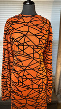 Load image into Gallery viewer, (Best fit 2X) FN Orange Black Dress
