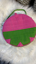 Load image into Gallery viewer, Pink Green Circle Handbag
