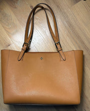 Load image into Gallery viewer, Caramel Tory Burch Saffiano Leather  Handbag
