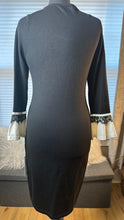 Load image into Gallery viewer, (M) Black White CK Sweater Dress NWT’s
