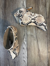 Load image into Gallery viewer, (10) Vince Camuto Python Booties NEW
