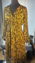 Load image into Gallery viewer, (M) Jessica Simpson Gold Brown Maxi Dress
