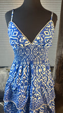Load image into Gallery viewer, (L) Fashion Nova Blue Tier Dress
