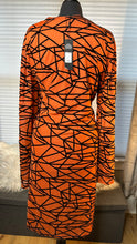 Load image into Gallery viewer, (Best fit 2X) FN Orange Black Dress
