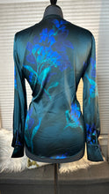 Load image into Gallery viewer, (M) WHBM Blue Green Silky Top
