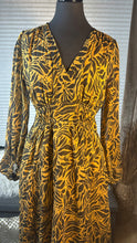 Load image into Gallery viewer, (M) Jessica Simpson Gold Brown Maxi Dress
