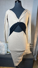 Load image into Gallery viewer, (L) FN Cream Black Sweater Dress
