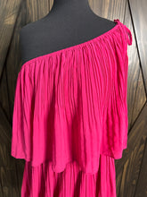 Load image into Gallery viewer, (XL) Pink One Shoulder Dress
