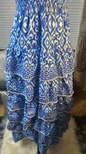 Load image into Gallery viewer, (L) Fashion Nova Blue Tier Dress
