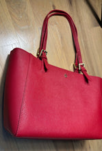 Load image into Gallery viewer, RED Tory Burch Saffiano Leather  Handbag
