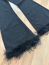 Load image into Gallery viewer, (10) Boohoo Denim Bell Black with Fur (no stretch)
