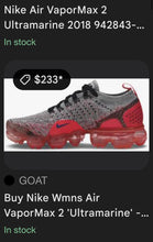 Load image into Gallery viewer, (10) Ultra Marine VaporMax 3
