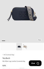 Load image into Gallery viewer, Navy Tory Burch Mini Miller Crossbody
