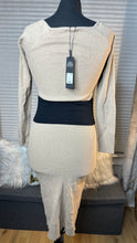 Load image into Gallery viewer, (L) FN Cream Black Sweater Dress
