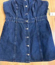 Load image into Gallery viewer, Denim Dress w/buttons no stretch
