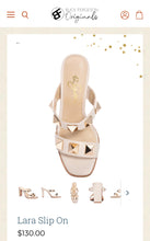 Load image into Gallery viewer, 42 Gold Cream Gold Heels (NEW)
