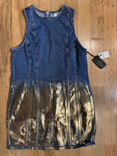 Load image into Gallery viewer, Denim &amp; Gold Denim Dress
