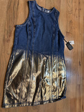 Load image into Gallery viewer, Denim &amp; Gold Denim Dress
