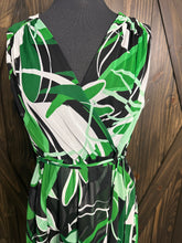 Load image into Gallery viewer, (16) Green Floral CK Dress
