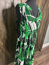 Load image into Gallery viewer, (16) Green Floral CK Dress
