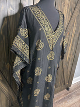 Load image into Gallery viewer, OSFM Black Gold Kaftan
