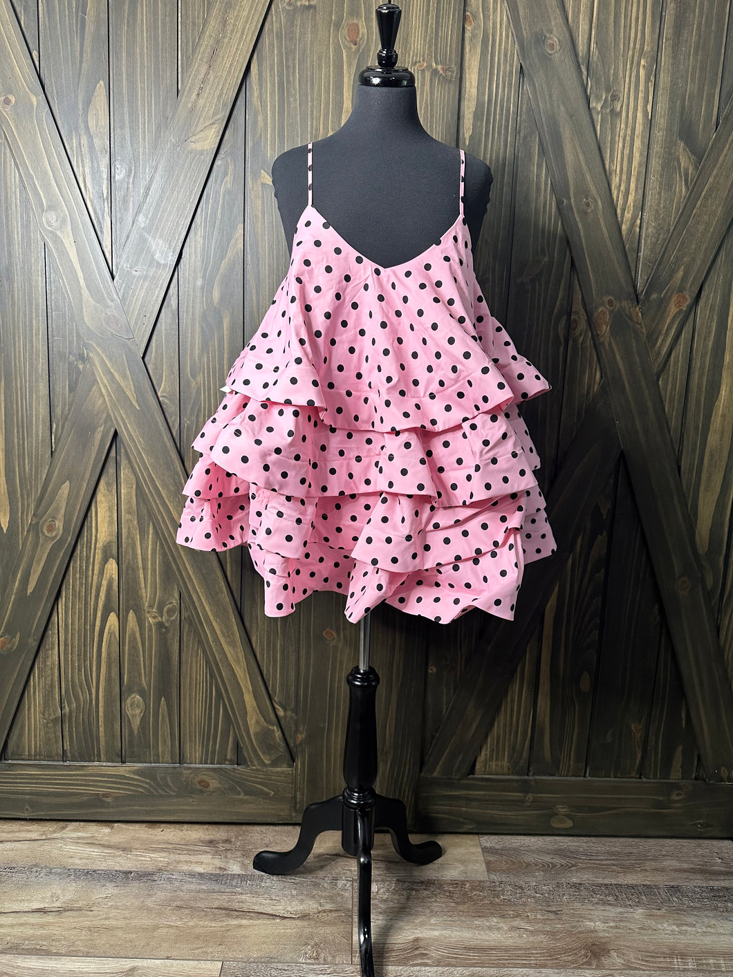 (L) Pink Polka Top/Dress