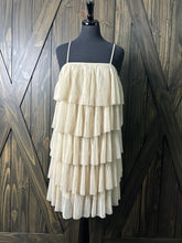 Load image into Gallery viewer, Cream 4 Tier Dress
