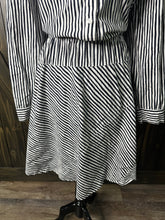 Load image into Gallery viewer, (24) Black White Stripe Dress
