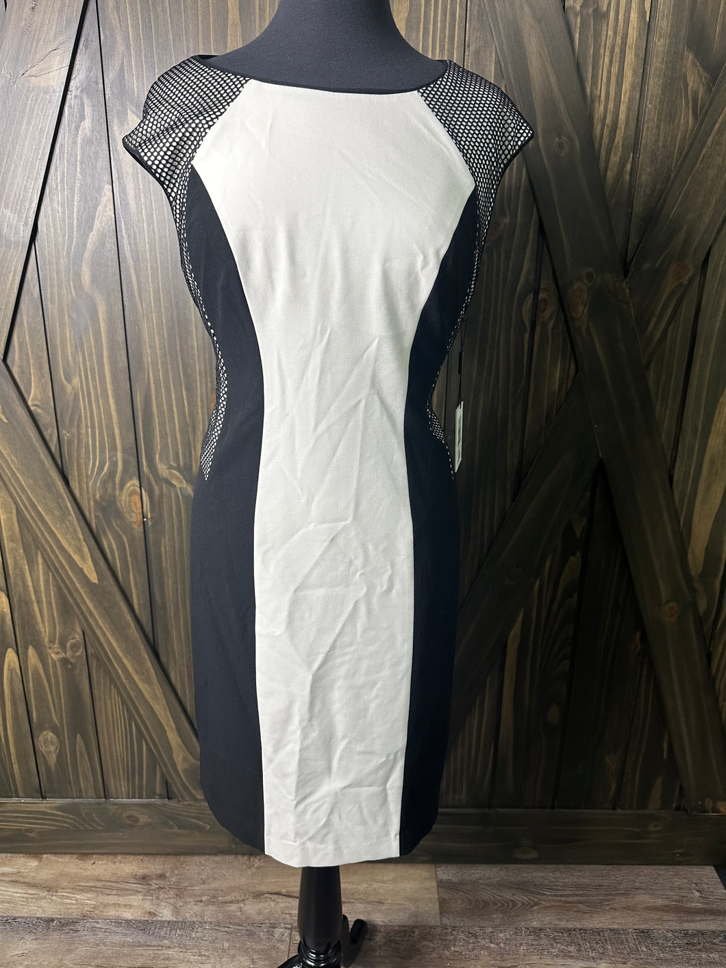 (12) CK Black White Dress (NWT)
