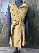 Load image into Gallery viewer, (S) Anthropologie Plaid Trench Coat
