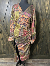 Load image into Gallery viewer, (L) Custom Vintage w/fringe dress
