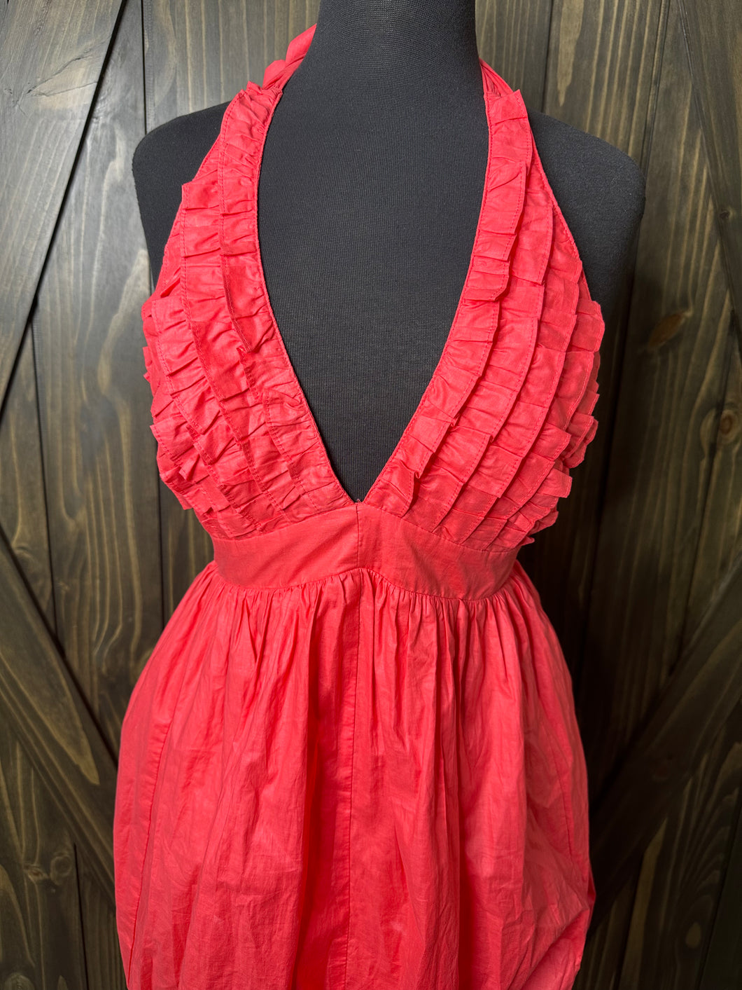 (L) Double Zero Coral Dress